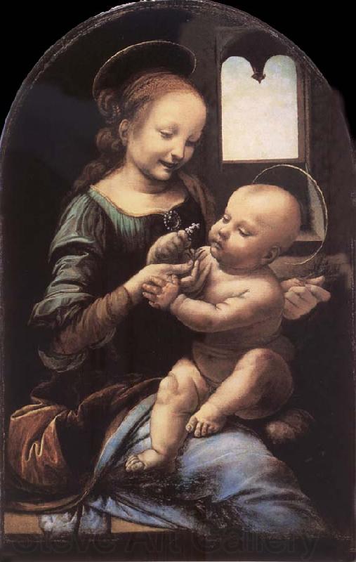 LEONARDO da Vinci The madonna with the Children Spain oil painting art